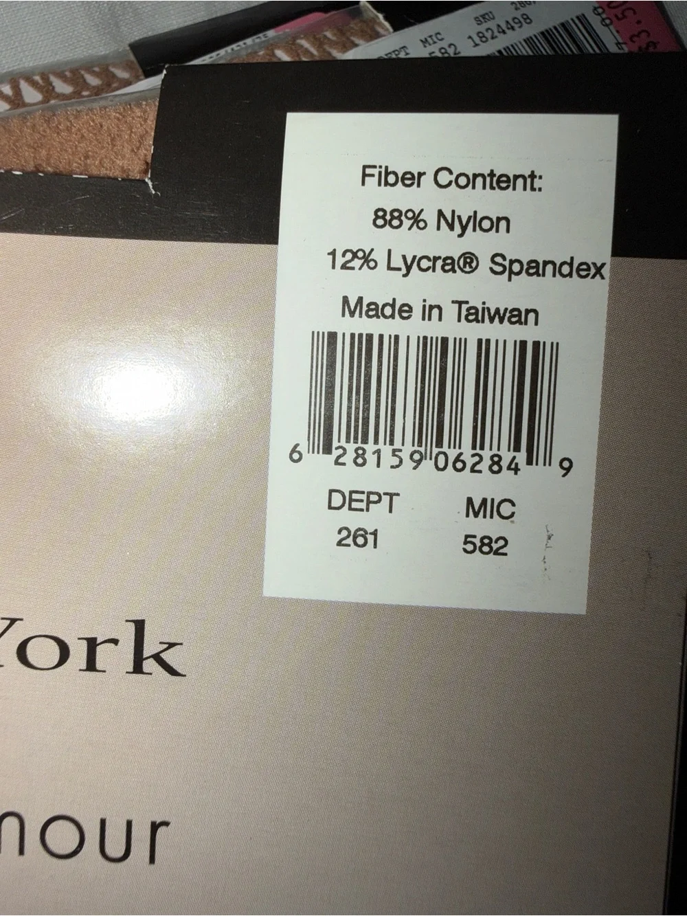 3 Pair Preston & York V Crochet Sheer Toe Nude Tights Fishnet Sexy Lattice NWT